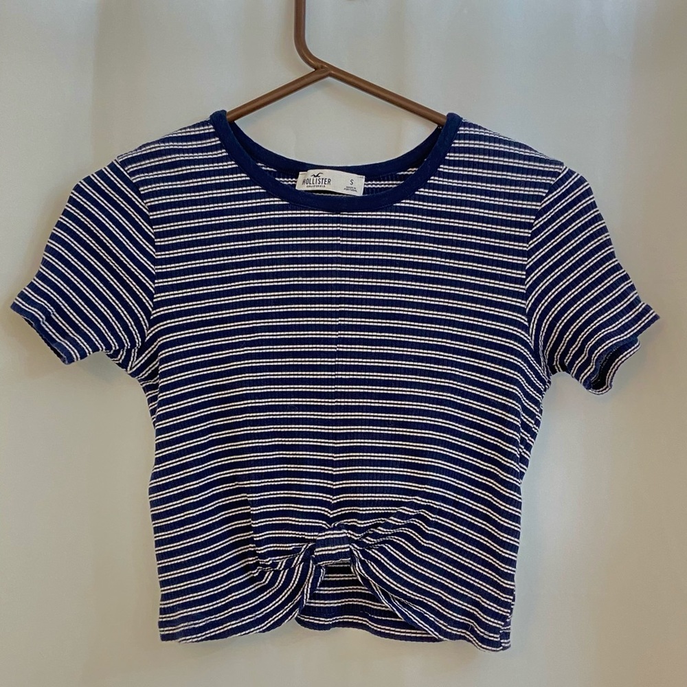 Hollister striped t shirt.